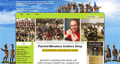 Desktop Screenshot of hand-painted-soldiers.com