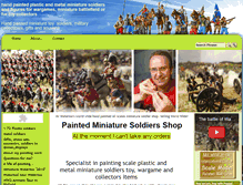 Tablet Screenshot of hand-painted-soldiers.com